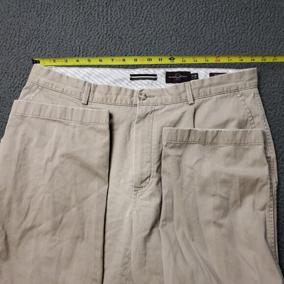 Black Brown Chino Pants Mens 38 x29 Tan Beige Khaki Casual Adult - Picture 3 of 8